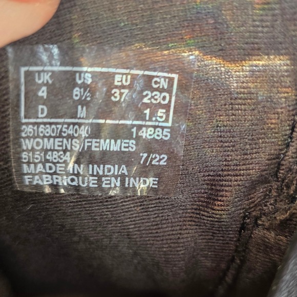 Clarks Black Leather Ankle Boots Buckle Strap Zipper Women's Size 6.5 NEW - Picture 7 of 7